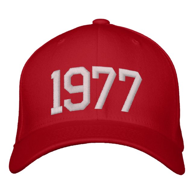 Casquette Brodée Année 1977 (Devant)