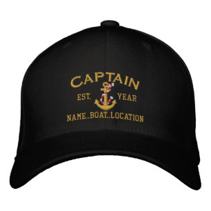 Casquette Brodée ANNÉE personnalisable et Noms Ancre de la corde du