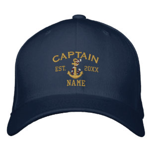 Casquette Brodée ANNÉE personnalisable et Noms Ancre de la corde du