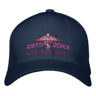 Casquette Brodée Année personnalisée votre caducée Médicale des