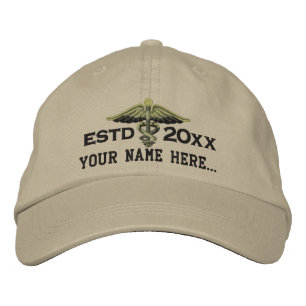 Casquette Brodée Année personnalisée votre caducée Médicale des
