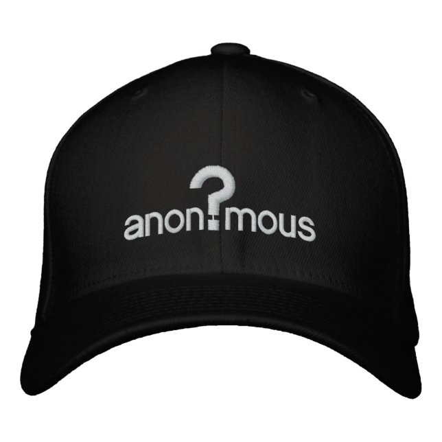 Casquette Brodée Anonyme (Devant)