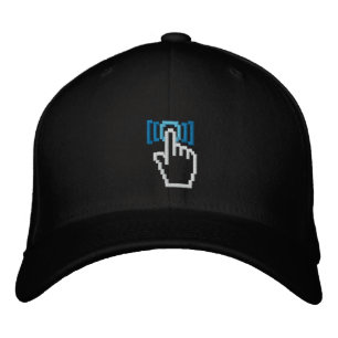 Casquette Brodée Appuyez Sur Le Bouton