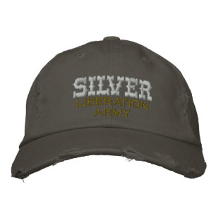 Casquette Brodée Armée de libération de l'ARGENT,