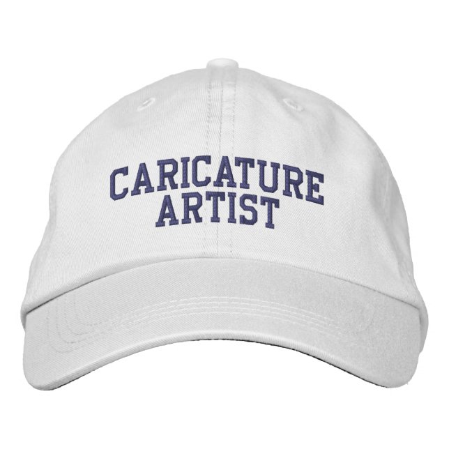 Casquette Brodée Artiste caricature (Devant)