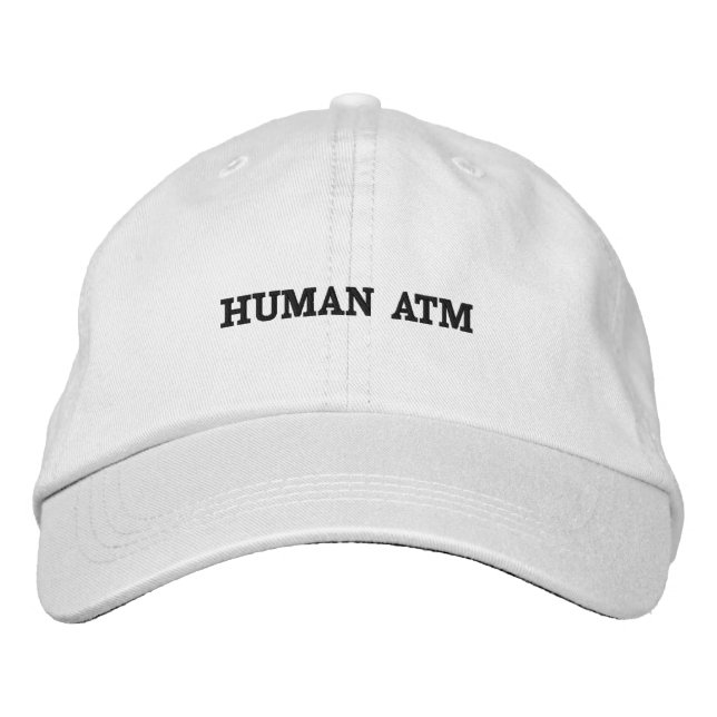 Casquette Brodée ATM humain (Devant)