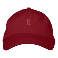 Casquette brodée au logo lettre R Monogram