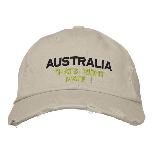 Casquette Brodée Australie (Devant)