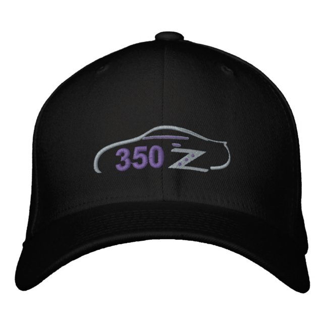 Casquette brodée avec contour de voiture 350Z (Devant)