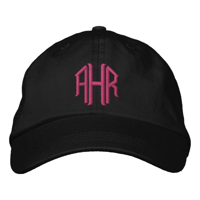 Casquette brodée avec monogramme (Devant)