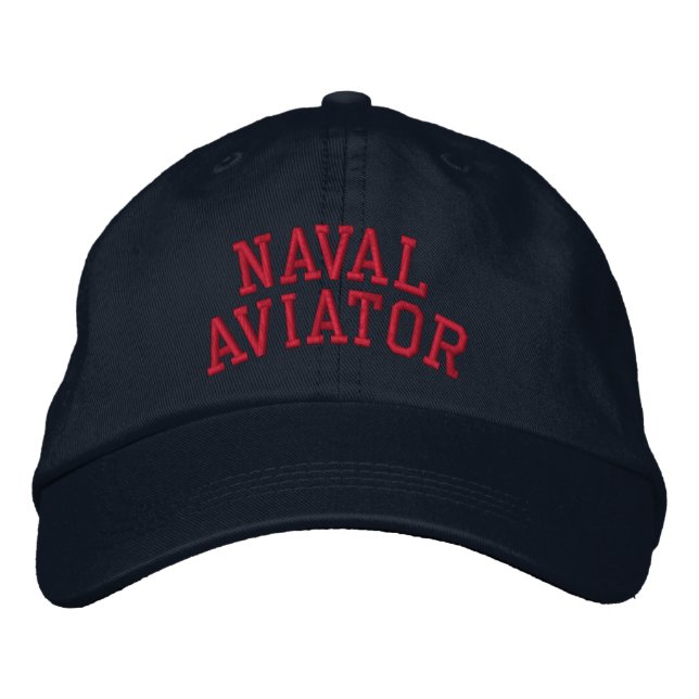 Casquette Brodée Aviateur naval (Devant)