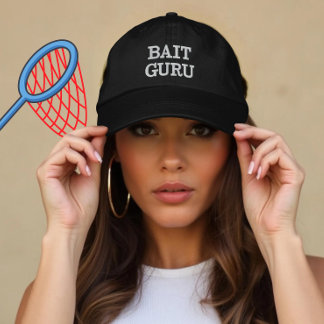 Casquette Brodée Bait de pêche personnalisé Guru cadeau pour pêcheu