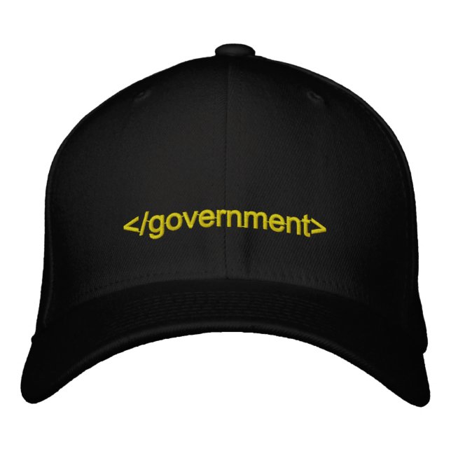 Casquette Brodée Balise de fin du gouvernement (Devant)