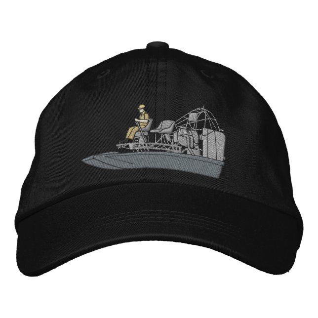 Casquette Brodée Bateau de marais (Devant)