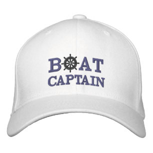 Casquette Brodée Bateau nautique capitaine Custom