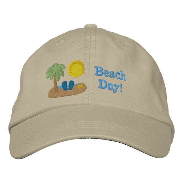 Casquette brodée Beach Day (Devant)