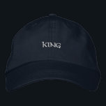 Casquette Brodée Beautiful Men Hansome Boy King texte personnalisé<br><div class="desc">Élevez votre look décontracté avec ce casquette réglable marine,  avec "King" en broderie finement cousue. Le coton offre une sensation douce et confortable.</div>