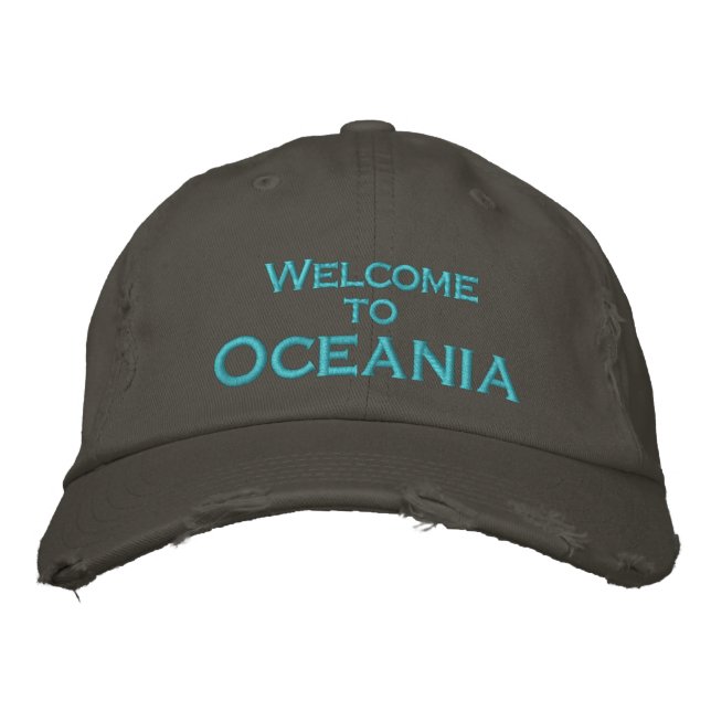 Casquette Brodée Bienvenue en Océanie (Devant)