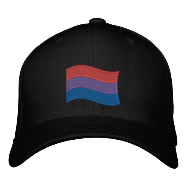 Casquette Brodée Bisexual pride (Devant)