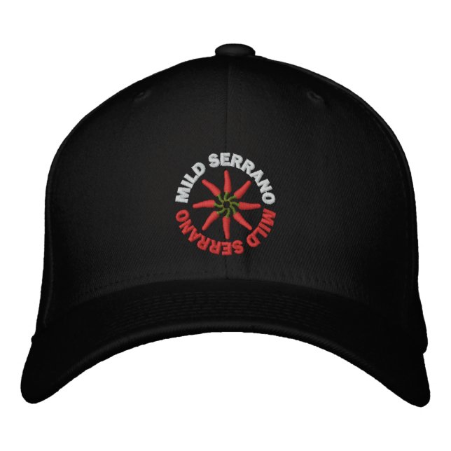 Casquette Brodée Black Mild Serrano Hat (Devant)
