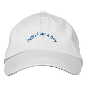 Casquette Brodée "bonjour je suis un garçon "