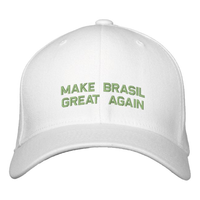 Casquette Brodée Bonnet Make Brésil Great Again (Devant)