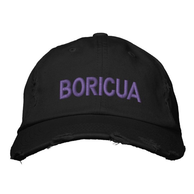 Casquette Brodée Boricua (Devant)