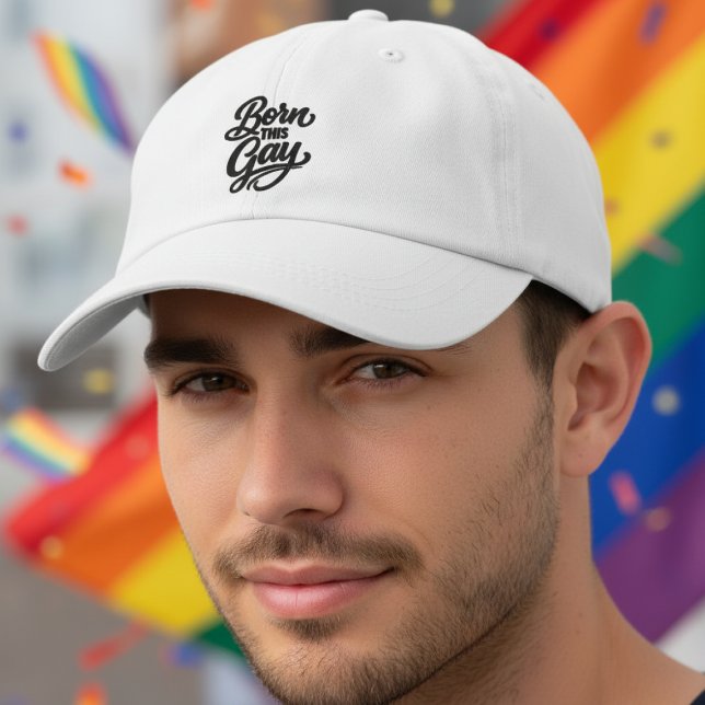 Casquette Brodée Born This Gay Pride (Born This Gay Pride Embroidered Baseball Cap
by Ricaso. Be your authentic self Ideal for pride month)