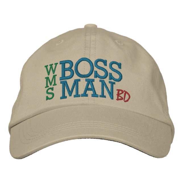 Casquette Brodée Boss Man par SRF (Devant)