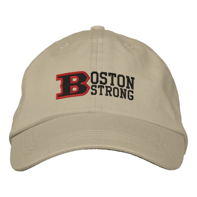 Casquette brodée BOSTON B STRONG (Devant)