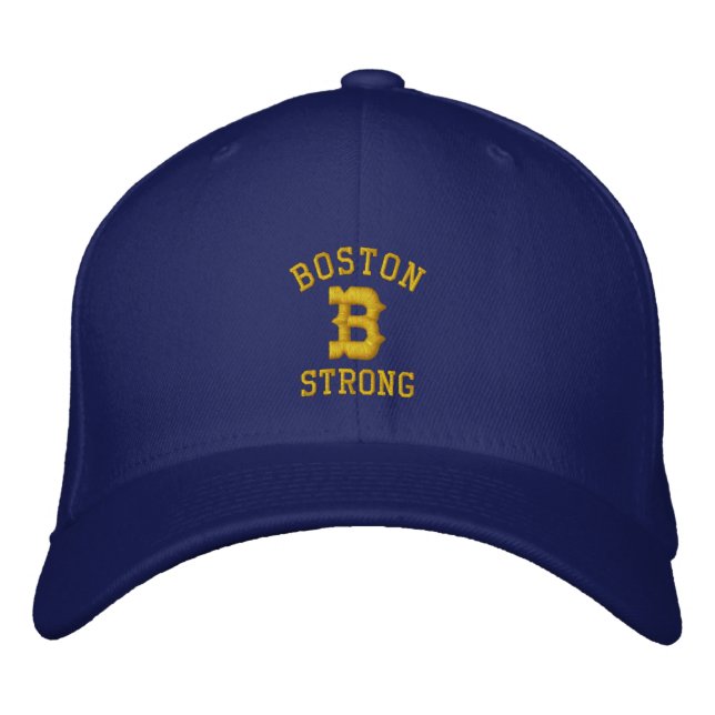 Casquette Brodée Boston Strong (Devant)