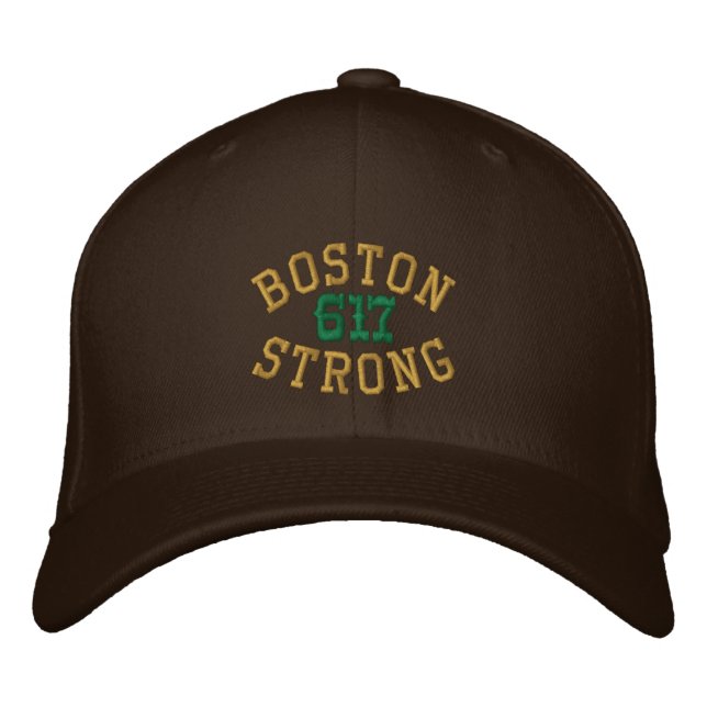 Casquette Brodée Boston Strong 617 (Devant)