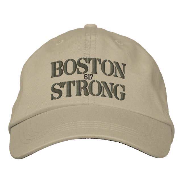 Casquette Brodée Boston Strong 617 (Devant)