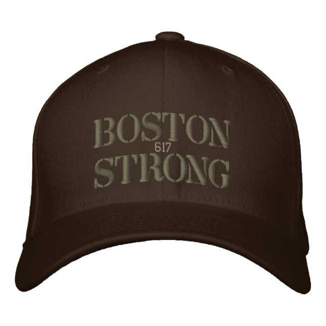 Casquette Brodée Boston Strong 617 Ribbon Edition (Devant)