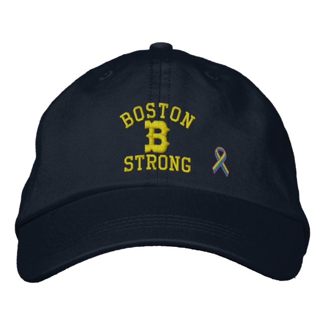 Casquette Brodée Boston Strong Ribbon Edition (Devant)