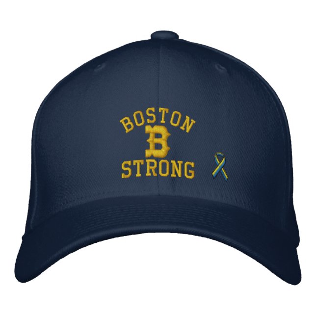 Casquette Brodée Boston Strong Ribbon Edition (Devant)