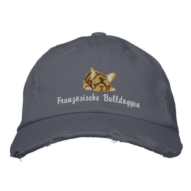Casquette Brodée Bouledogues français (Devant)