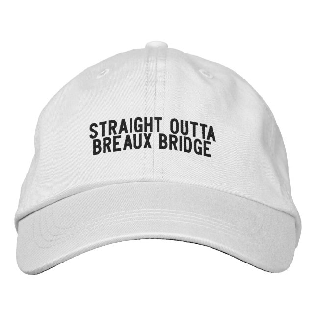 Casquette Brodée BREAUX BRIDGE LOUISIANE Chapeau (Devant)