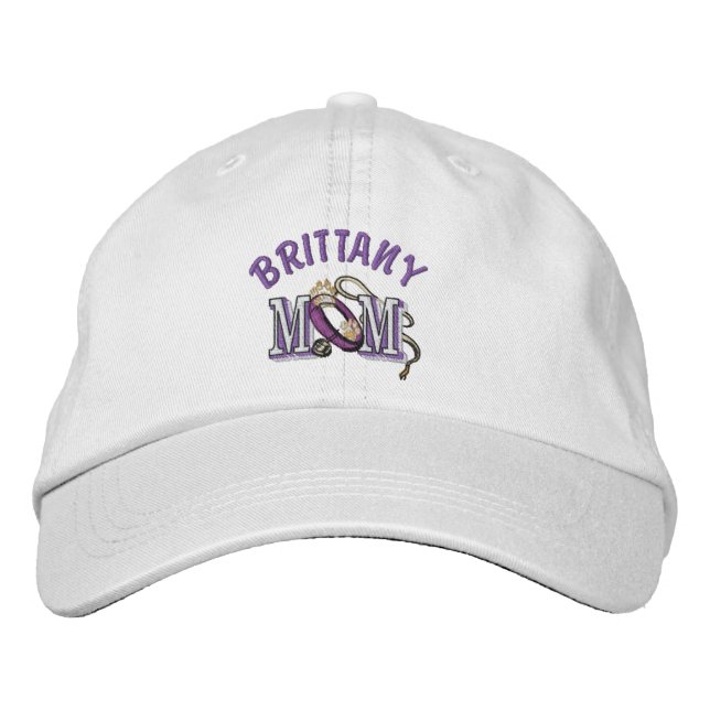 Casquette Brodée Brittany Dog MOM (Devant)