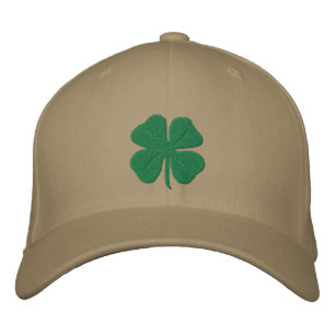 Casquette Brodée Brodé Irlandais Quatre Leaf Clover