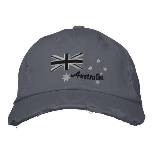 Casquette Brodée Broderie australienne de drapeau de balancier (Devant)