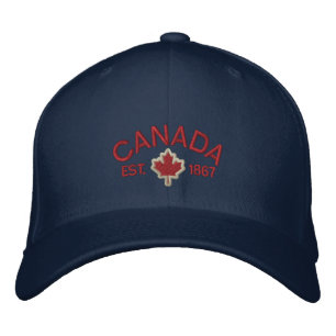 Casquette Brodée Broderie canadienne Canada d'anniversaire