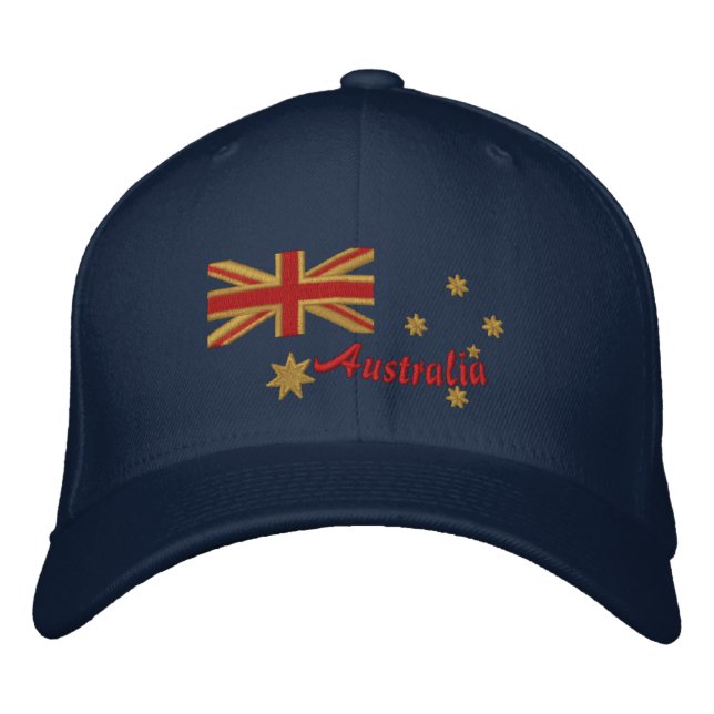 Casquette Brodée Broderie de drapeau de Goldie d'Australien (Devant)