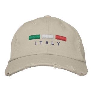 Casquette Brodée Broderie de drapeau de l'Italie