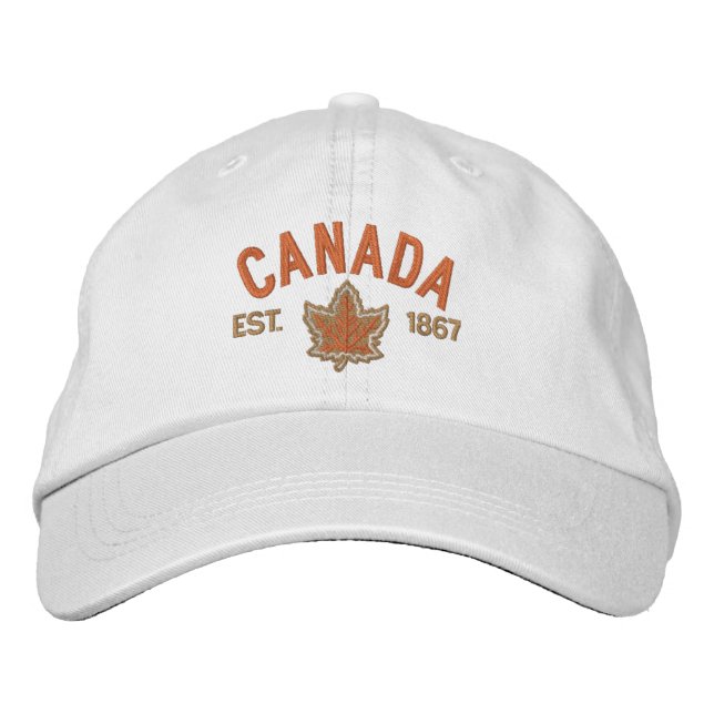 Casquette Brodée Broderie de l'anniversaire du Canada Canada (Devant)