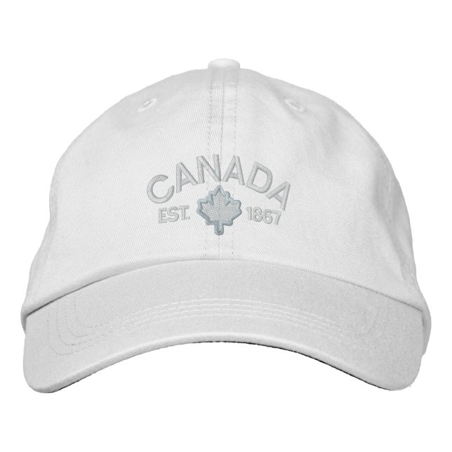 Casquette Brodée Broderie de l'anniversaire du Canada Canada (Devant)