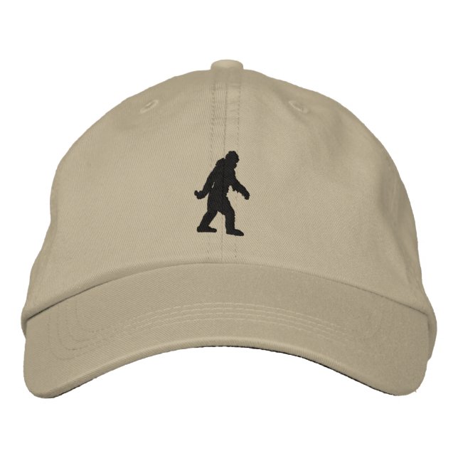 Casquette Brodée Broderie de Sasquatch Bigfoot (Devant)