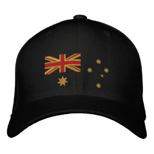 Casquette Brodée Broderie du drapeau Goldie australien