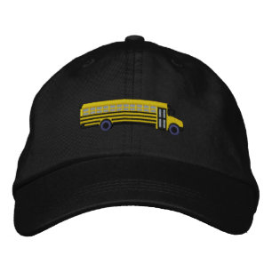 Casquette Brodée Broderie faite sur commande d'autobus scolaire