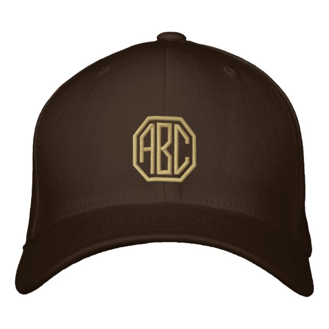 Casquette Brodée Broderie Monogramme Initiales personnalisées (Devant)